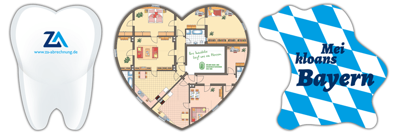 Mousepad in Ihrer Wunschform